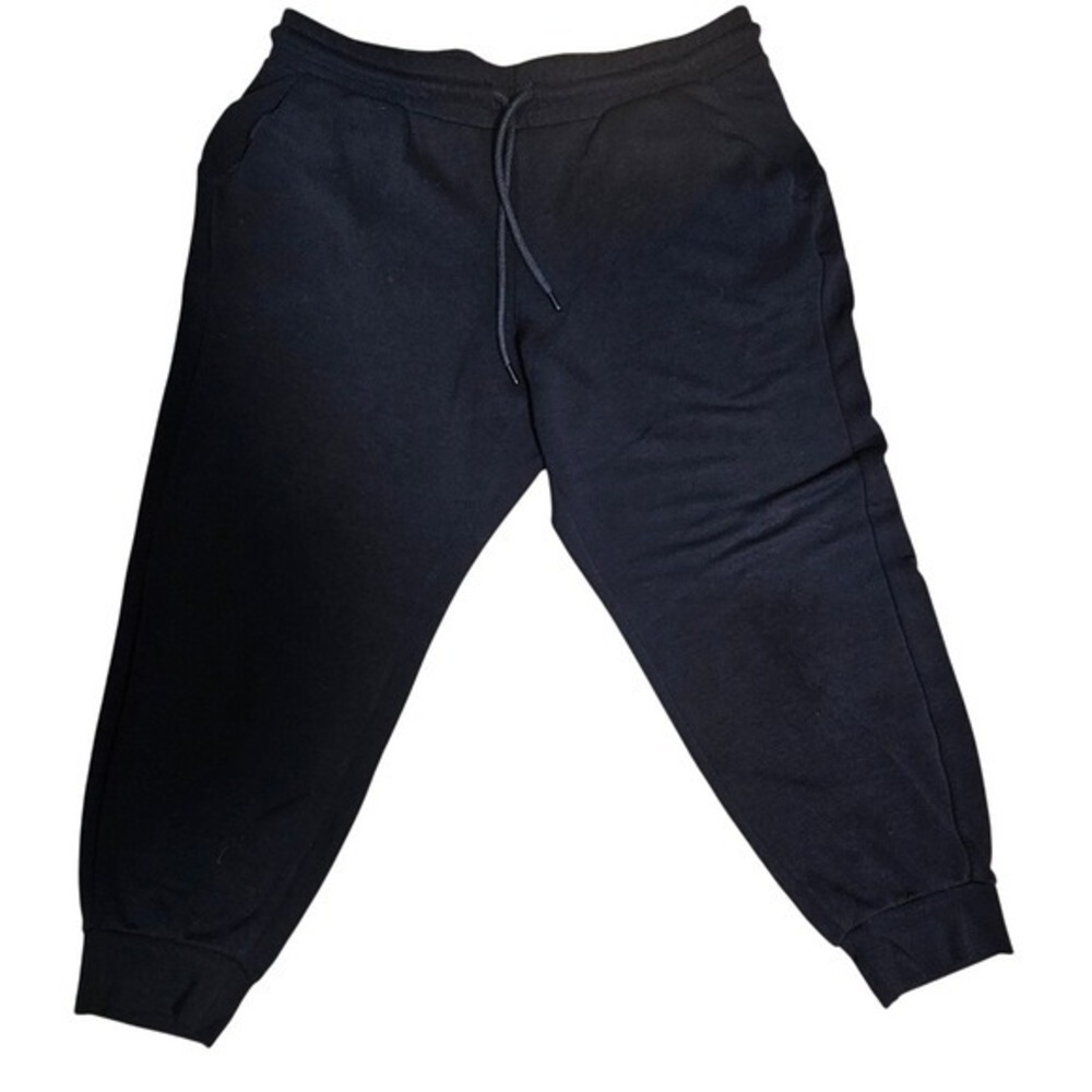 Soft Black Danskin Joggers Drawstring Waist Yoga With Pockets Size Large Stretch